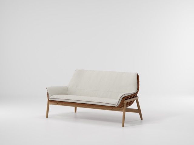 Tilos Seat and backrest for 2-seater sofa Cushion with piping