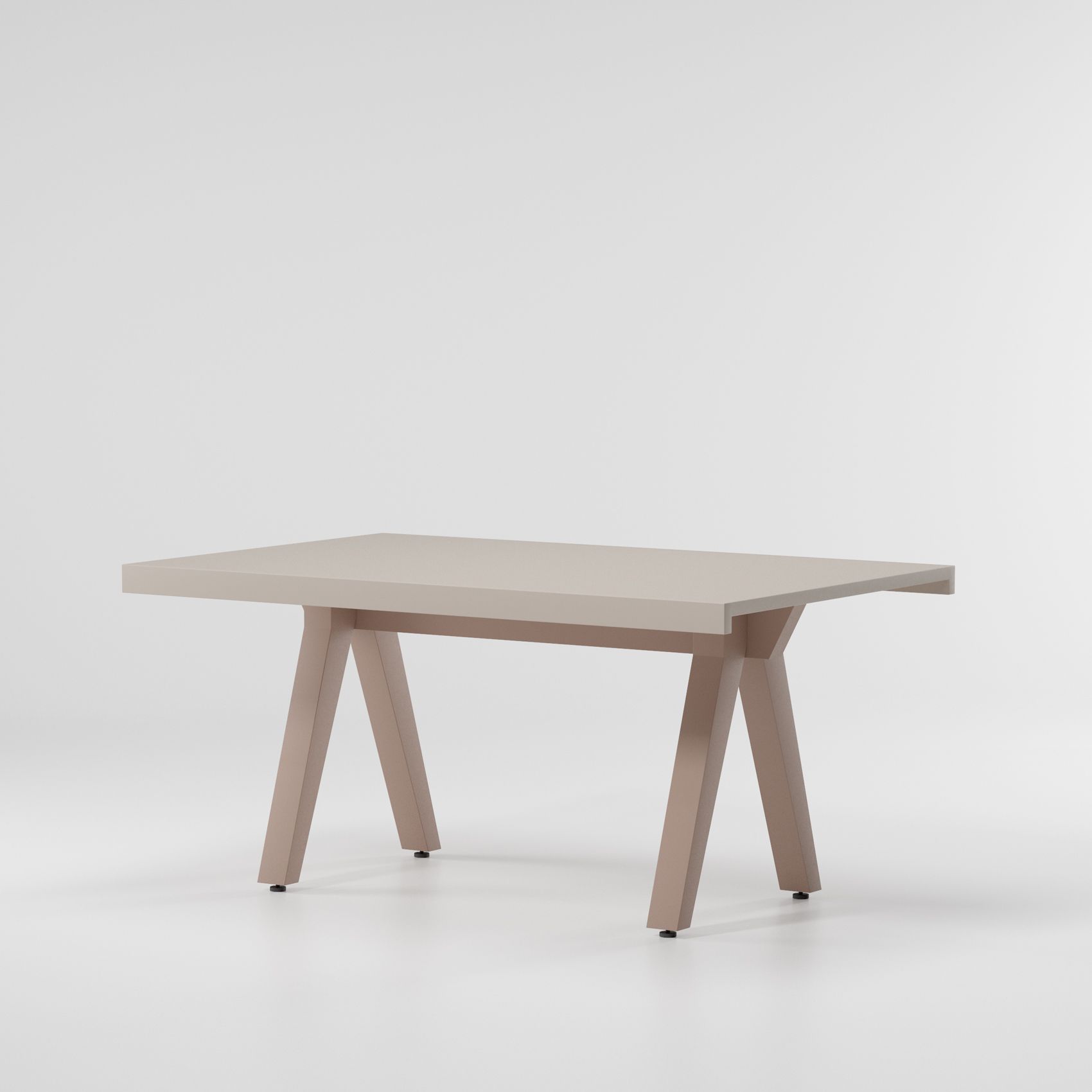 Maia Dining Table 160 Aluminium Legs