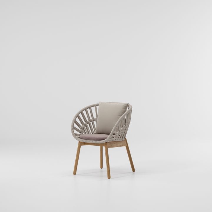 Cala Dining Armchair Teak Legs
