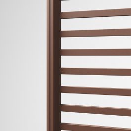 Light horizontal aluminium side panel