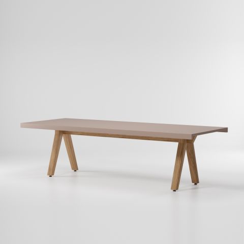 Maia Dining Table Top 10 Guests Teak Legs
